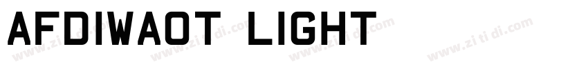 AFDiwaOT Light字体转换